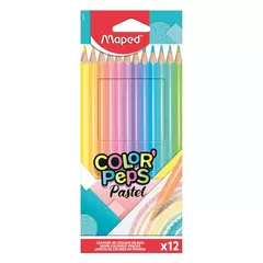 LÁPICES MAPED COLORPEPS PASTEL X12