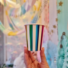 Vaso Rayas Metalizado - comprar online