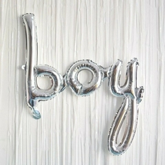 GLOBO METALIZADO FRASE "BOY"