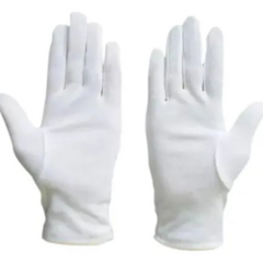 guantes lisos blancos