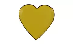 Plato Corazón C/Borde Dorado en internet