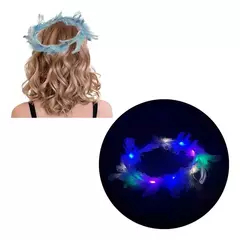 CORONA LED CON PLUMAS - comprar online