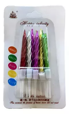 Velas Torneadas Metalizadas - Tarjelandia Center