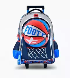 MOCHILA CON CARRO FOOTY BASQUET 18" - comprar online