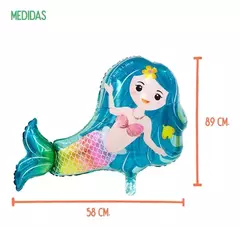 Globo Metalizado Sirenita