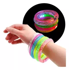 Pulsera Acrílica Esclava Led - Diferentes colores
