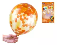 GLOBOS CONFETTI JASPEADOS GLOBBY - tienda online