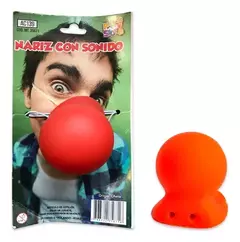 Nariz de Payaso con Sonido - 1 unidad