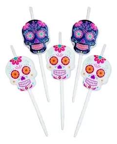 Velas de Cumpleaños Calacas Mexicanas
