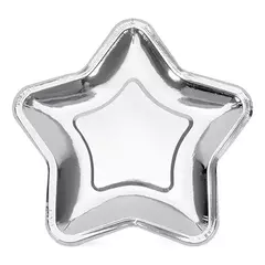 Plato Estrella Plateada