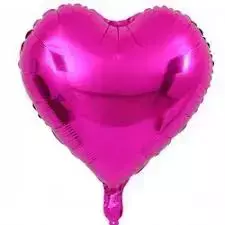 Globo Metalizado de Corazón Chico