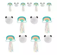 Guirnalda Panda y Arcoiris