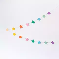Guirnalda estrella pastel