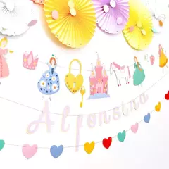 Guirnalda corazón princesas - comprar online