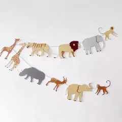 Guirnalda animalitos selva