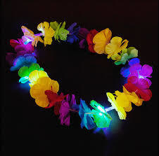Collar de Flores Hawaiano LED - 2 colores