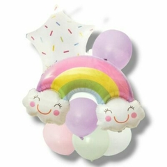 Set de Globos Arco Iris y Nubes de 7 Piezas - comprar online