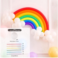 Set de Globos Arcoiris x 30 en internet