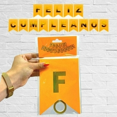 Imagen de Banderin de Feliz Cumpleaños Fluo