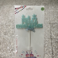 Topper Feliz Cumpleaños Estrellitas Pastel - comprar online