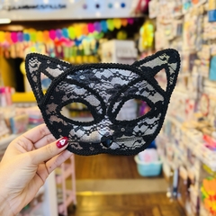 Antifaz Gatita Encaje Negro - comprar online