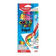 LÁPICES MAPED COLORPEPS OOPS X12