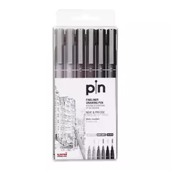 Microfibras Uni Fineliner Drawing Pen x6 - comprar online