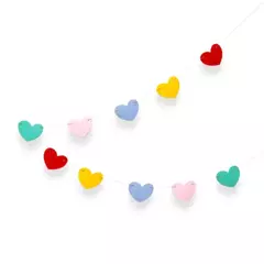 Guirnalda corazón princesas