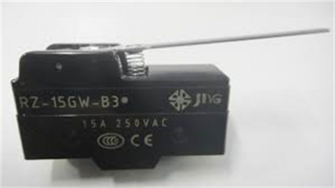 Microrruptor JNG | RZ-15GW-B3 | Braço Metálico Longo | 1NA+1NF | 250Vca