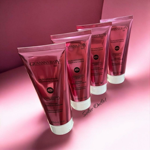 Loção Hidratante Desodorante Giovanna Baby Rosé 200ml Fragrância Floral
