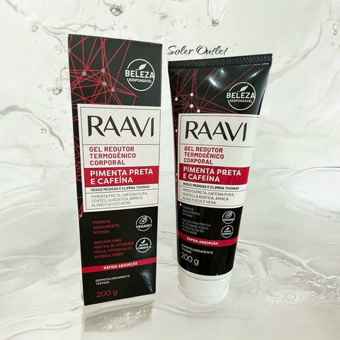 Gel Redutor Termogênico Pimenta Preta E Cafeína Raavi 200g Tipo de embalagem Bisnaga Fragrância Pimenta preta - comprar online