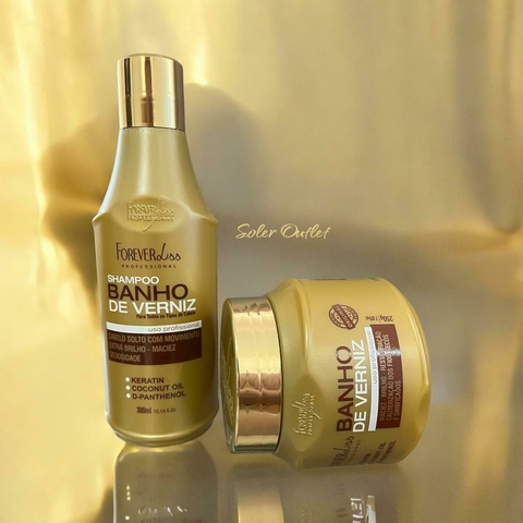 Kit Forever Liss - Banho de Verniz Shampoo 300ml + Máscara 250g - comprar online