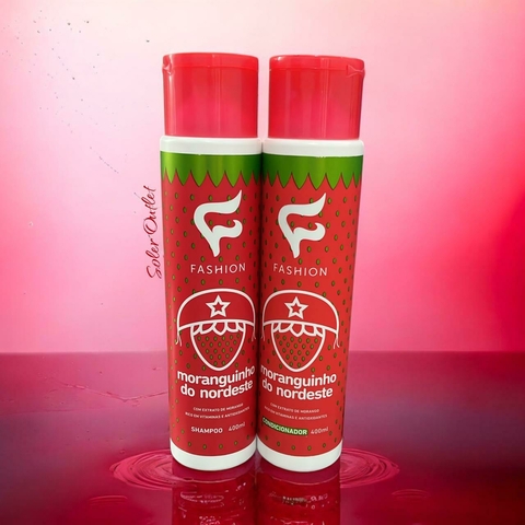 Kit Shampoo e condicionador Profissional Moranguinho Do Nordeste