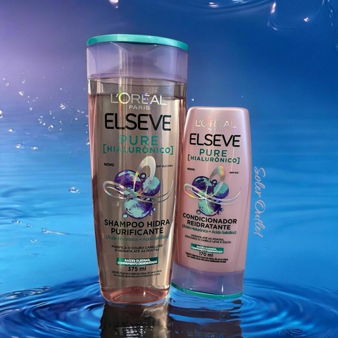 Kit Elseve Pure Hialurônico Shampoo 375ml + Condicionador 170ml