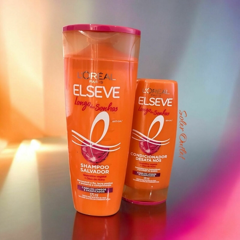 kit Elseve Longo Dos Sonhos, contém: 1 shampoo 375ml + 1 condicionador 170ml Elseve