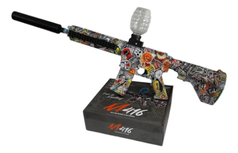 Pistola M416 con balas de hidrogel