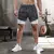 Camo corrida shorts dos homens ginásio esportes shorts 2 em 1 treino rápido tr - loja online
