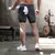 Camo corrida shorts dos homens ginásio esportes shorts 2 em 1 treino rápido tr