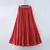 Vestido de Alta qualidade de linho de algodão maxi saia das mulheres casual elástico de alta cintura plissada - Sublimes Store