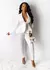 Conjunto feminino de inverno agasalho manga cheia babados blazers lápis calças terno duas peças conjunto - comprar online