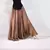 Imagem do Vestido de Alta qualidade de linho de algodão maxi saia das mulheres casual elástico de alta cintura plissada