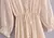 Vestido longo com cordão de cintura alta com decote em V - Sublimes Store