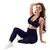 Conjunto legging & topo cortado em poliamida feminino fitness fitness luxo não transparente - Sublimes Store