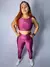 Conjunto Aurora Power - Legging e Top com Recorte Aberto nas Costas - Rosa Rubi - comprar online