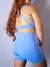 Conjunto Gabi – Top com Alças Transpassadas nas Costas e Short de Alta Compressão - Azul Bebê na internet