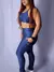 Conjunto Moonlight com Faixa de Cabelo e Legging com Bolsos - Azul Marinho - Use Maya Fitwear | Moda Fitness Feminina | Roupas Fitness Premium