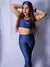 Conjunto Moonlight com Faixa de Cabelo e Legging com Bolsos - Azul Marinho - loja online