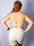 Conjunto Fitness Power com Top Cruzado e Short Modelador- Off White - Use Maya Fitwear | Moda Fitness Feminina | Roupas Fitness Premium
