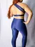 Conjunto Sculpt Canelado com Top Assimétrico e Legging Cintura Alta - AZUL MARINHO na internet