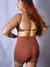 Conjunto Soul Fit - Short e Top de Costas Nuas - Marrom na internet